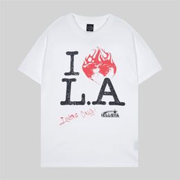 Hombres Diseñador de lujo para hombre Camisetas para mujer con estampado de letras Manga corta A22