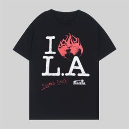 Heren Designer Luxe heren dames T-shirts met letterprint korte mouw A23