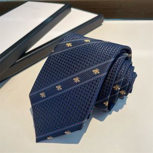 Hombres diseñador necio corbata marcas de vaquero corbata bee bee impresión corbatas de seda para hombres ancho 7cm Cravat Cravat Eventos formales casuales