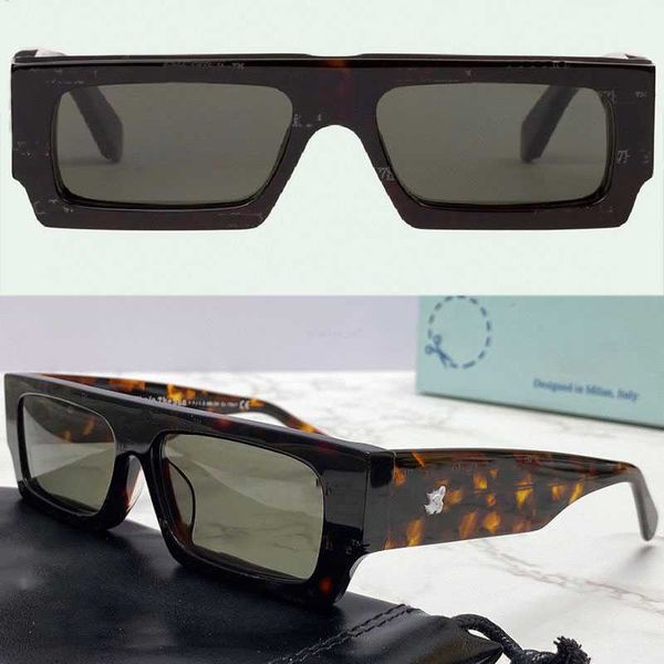 Diseñador de hombres Off Gafas de sol FF OW40008U Moda para mujer para hombre Placa cuadrada clásica Marco de una pieza OW4008 57-16-145 Gafas de sol de tiro en la calle al aire libre OW40008 MKM7