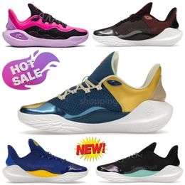 Chaussures de basket-ball professionnel de concepteur Men Future Curry Flow 11 Champions Mindset Mouth Guch Guard Dub Nation for Man Athleisure Sneakers High Quality