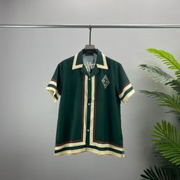 Mannen designer shirts zomer korte mouw casual shirts mode losse polo's strand stijl ademende t-shirts tees kleding #0103