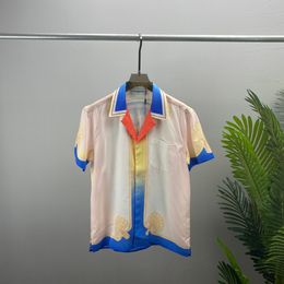 Hommes Chemises de créateurs d'été à manches courtes Chemises décontractées Mode Polos en vrac Style de plage T-shirts respirants T-shirts Vêtements # 0123