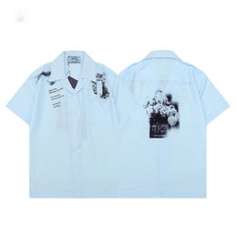 Camisas de diseñador para hombres Camisas casuales de manga corta de verano Moda Polos sueltos Estilo de playa Camisetas transpirables Camisetas Ropa M-3XL LK10