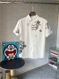 Camisas de diseñador para hombres Camisas casuales de manga corta de verano Moda Polos sueltos Estilo de playa Camisetas transpirables Camisetas Ropa M-3XL LK33