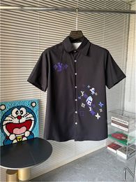 Camisas de diseñador de hombres Summer Shoort Manga Camisetas informales moda Polos sueltos estilo playa camisetas transpirables ropa M-3xl lk48