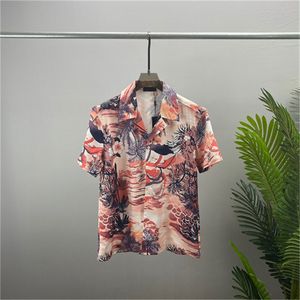 Hommes Designer Chemises D'été À Manches Courtes Chemises Décontractées Mode Lâche Polos Plage Style Respirant T-shirts Tees ClothingQ39