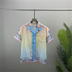 Hommes Designer Chemises D'été À Manches Courtes Chemises Décontractées Mode Lâche Polos Plage Style Respirant T-shirts Tees ClothingQ40