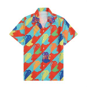 Men Designer Shirts Summer Shoort Sleeve Casual Shirts Fashion Loose Polos Beach Style Ademend T-shirts T-shirts kleding M-3XL Q16