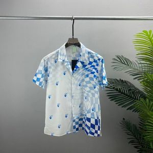 Chemises de créateurs hommes Summer Shoort Sheve Casual Shirts Fashion Fashion Polos Beach Style Tshirts Breathable Tees Vêtements M-3XL Q53