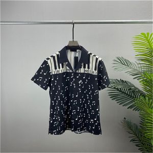 Men Designer Shirts Summer Shoort Sleeve Casual Shirts Fashion Loose Polos Beach Style Ademend T-shirts T-shirts kleding M-3XL Q35