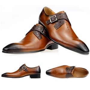 Hommes Designer Chaussures En Cuir Verni Parti Chaussures De Luxe pour Hommes Personnalisé Chaussures En Cuir Formelle Sociale Mâle pour Mariage Bureau Meilleur