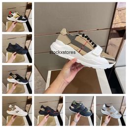 Hommes Designer Chaussures Vintage Check Baskets Hommes Femmes Hool Boucle Plateforme Sneaker Baskets En Cuir Daim Noir Blanc Mesh Runner Chaussures boîte B2LK