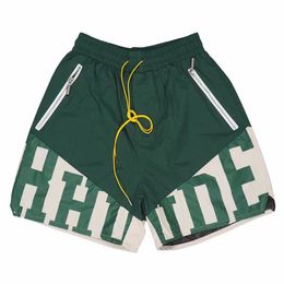 Shorts de créateurs pour hommes Shorts de basket-ball shorts pour hommes Pantalons de survêtement de poche à la mode décontractée Hip Pop Sport Rhude Training Beach Short en maille respirant