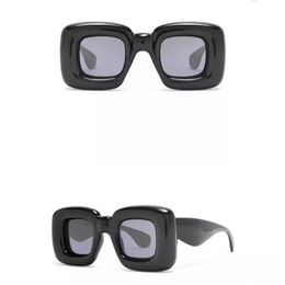 Lunettes de soleil de créateurs pour hommes et femmes, plaque épaisse, classiques, noires, tendance, originales, box218q, 40098