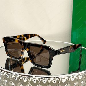 Heren designer zonnebril Luxe merk Hoge kwaliteit Oversized bril BV1213 Dikke plaat mode buitensportstijl zonnebril voor dames lederen brillenkoker