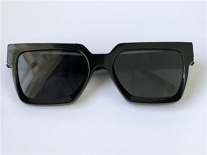 design zonnebril heren vierkant zwart montuur blauwe lenskleur topkwaliteit zomer outdoor avant-garde uv400 eyewear
