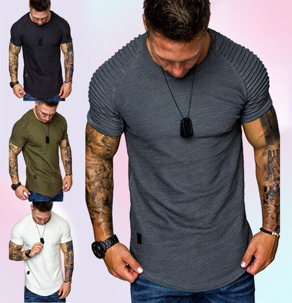 Hommes Designer T-shirt Mode Été T-shirts Homme Tshirt Femmes Top Tee Plissé Manches Raglan À Manches Courtes Blanc Hommes Vêtements Cas6454788