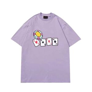 Hommes Designer T-shirt Smiley Sun Cartes à jouer Tee Femmes Impression graphique Tshirt Été Tendance Manches Chemises décontractées Top High Street Drews House T-shirts pour hommes 69IF 69IF