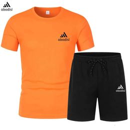 Men Designer Tracksuit 2023 Summer Hot T-shirt shorts Heren Sportset Brand Print Leisure Fashion Cotton Shor Cheap Loe