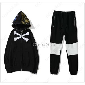 Hommes Designer Survêtement Hommes Ensembles Survêtement Survêtements Survêtements Sports Séchage Rapide Surdimensionné Fit Camo Multi Poche Requin Bleu Sweat À Capuche