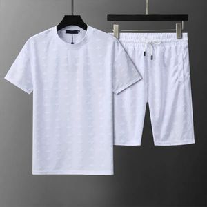 Men Designer Tracksuits Design T-shirt broek 2-delige zomerheren tracksuit casual shorts sets modetrend korte mouw sportkleding pakken kleding