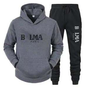 Hommes Designer Survêtements Sweats à capuche Pantalons Ensemble à capuche Hommes Sweat Costumes Noir Solide Marque Automne Sweat à capuche d'hiver Sportsuit 3XL