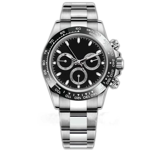 Reloj de diseñador para hombres Caja de 40 mm Relojes de mujer de calidad AAA Movimiento automático Montre de Luex Racing Negro Mecánico Cerámica Bisel F1 Reloj de pulsera de lujo