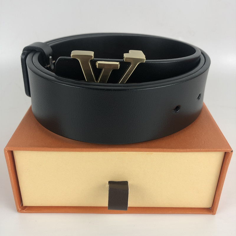 Des concepteurs masculins boucles boucle authentique largeur de ceinture en cuir 3,8 cm 20 styles hautement qualité avec boîte