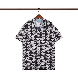 Designers des créateurs de chemisier shirts de plage shorts de plage masculins de mode géométrique de mode de bowling de bowling chemises décontractées
