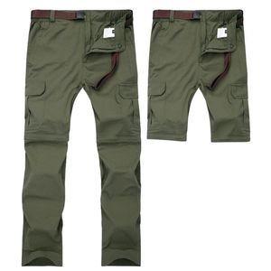 Mannen Afneembare Cargo Broek Zomer Sneldrogend Ademend Mannelijke Broek Joggers Leger Zakken Waterdichte Tactische Broek 7XL280j