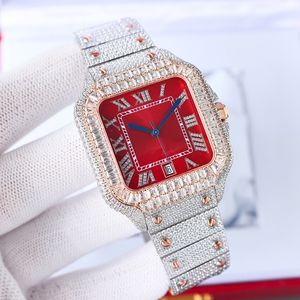 Men Diamond Watch Automatische mechanische beweging Horloges Waterdichte armband Sapphire Business polsbrand roestvrij staal 40 mm dames polshorloge Montre de Luxe