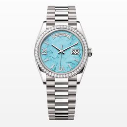 Men Diamond Watch Classic Fashion Automatic Mechanical Movement 41mm roestvrijstalen president Luxury Watch Leisure Designer Watch Gold Watch Montre de Luxe