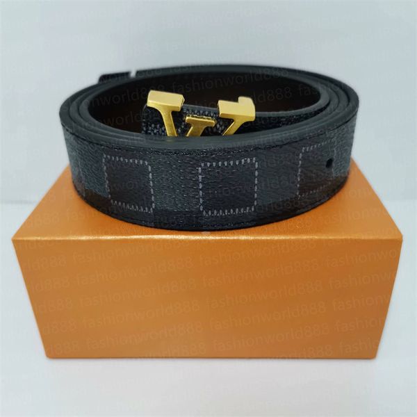 Hombres Digners Belts Classel Fashion Fashion Man Letter Casual Letter Buckle Smooth Womens Cuero Width 3.0cm Jeans Strap Chastity Bindo