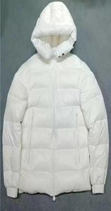 Men Down Jacket French Fashion Marque Salzman Impression à capuche blanche de haute qualité Vestes chaudes2922806