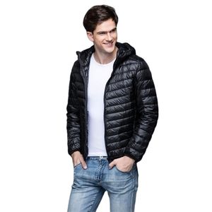 Hommes Down Veste Printemps Automne Manteau Court Vêtements d'extérieur légers Orange Bleu Gris Noir M L XL 2XL 3XL 4XL 5XL 211104