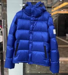 Homens para baixo puffer jaqueta designer com capuz casaco de inverno manga destacável parkas lado zip pockets2167074