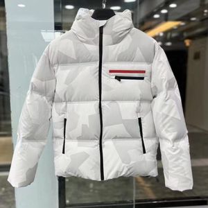 Hommes Down Puffer Veste Re-nylon À Capuchon Designer Chaud Parkas Manteau D'hiver À Manches Côtelées Hommes Femmes Vêtements Adaptés Marque Doudoune