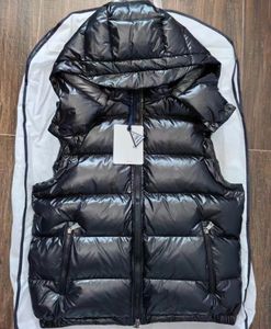 Hommes Down Vest Designer Puffer Gilets À Capuchon Hommes Gilet Hiver Unisexe Couple Bodywarmer Veste Femme Sans Manches En Plein Air Chaud Épais Gilet