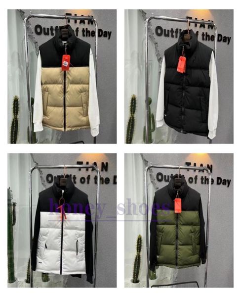 Hombres ABAJO invierno Chaqueta de plumón de lujo Chaleco North Polartec Chaquetas deportivas con capucha para hombre Cuello de bombardero con cremalleras Abrigo para la cara al aire libre6413773