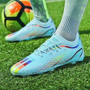 Hommes habiller des bottes de qualité football mâle extérieur non glissé unisexe professionnel haut top entraîne chaussures de foot