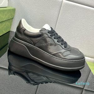 Hommes Chaussures Habillées Mode Casual Dame À Lacets Designer Sneaker Blanc Noir Femmes Gym Épais