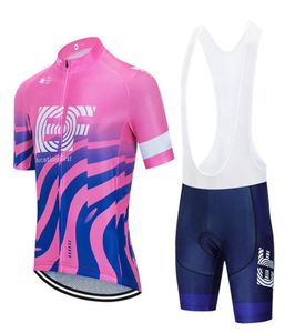 Hommes EF Education première équipe été cyclisme maillot costume à manches courtes hauts cuissard ensemble vtt vélo vêtements vélo uniformes 0301028815687
