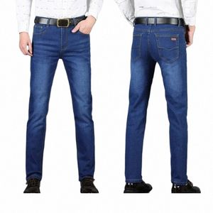 Hommes élastique bas prix jean pantalon multi-usages Lg pantalon décontracté Cott matériel adapté adultes tailles 28-40 N5X0 #