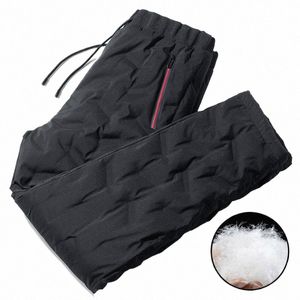 Hommes taille élastique pantalons de survêtement hiver bas Cott pantalons chauds hommes extérieur droit Casaul Joggers pantalons mâles pantalons imperméables t8Cg #