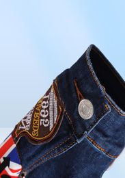 Hommes brodés badge denim veste streetwear hip hop men039s moteur vestes en jean masculin slim sweterwear chaqueta hombr1005324