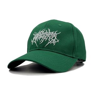 Hombres bordado gorra de béisbol gótico calle punk mujeres rebote ajustable sombrero hueso deportes y ocio gorras unisex hip hop sombreros 220620