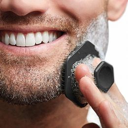 Hommes nettoyage du visage épurateur Silice visage Miniature nettoyage en profondeur rasage Massage gommage brosse beauté douche outil de soins de la peau Q8ZK #