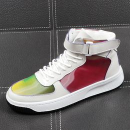 Herenmode Casual enkellaarsjes Lente Herfst Jeugd Trending Hoge sneakers Mannelijke luxe designer vrijetijdsschoenen