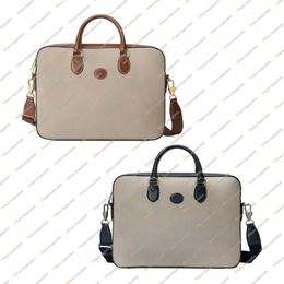 Bolso de negocios de lujo de diseño informal a la moda para hombre, maletín, bolso de ordenador, bolso cruzado, bolso de mano de alta calidad, TOP 5A 674140, monedero